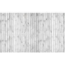 Witte houten planken, fotobehang ideaal voor een serene slaapkamer of kantoor met een rustieke uitstraling.