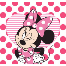 Minnie Mouse Disney fotobehang, kleurrijk en speels, ideaal voor de meisjeskamer.
