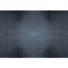 Krokodillen behang met de gedetailleerde textuur van een krokodillenhuid in de kleur antraciet.