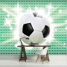 Een voetbal fotobehang voor tieners en kinderen in het kantoor.