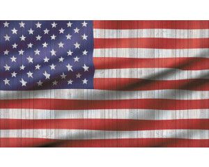 Fotobehang van de Amerikaanse vlag, symbool van de Verenigde Staten.