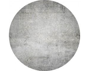 Betonnen muur in industriële stijl, afgebeeld op een behangcirkel.
