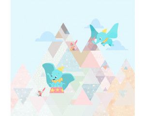 Dumbo de vliegende olifant fotobehang, perfect voor een klassieke Disney-thema kamer.