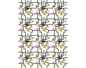 Disney Mickey Mouse doolhof fotobehang, met een leuk en speels patroon voor de kinderkamer.