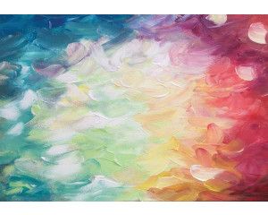 Abstract schilderij in een artistieke stijl op fotobehang.