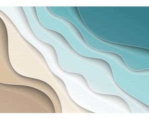 Fotobehang Abstracte Golven