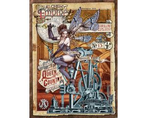 Fotobehang van de Empire voor de Fairy Queen en Country, alchemie thema.