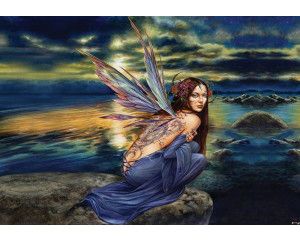 Alchemy Skylundine kunst, fotobehang met abstracte rock en roll elementen voor een stoere kamer.