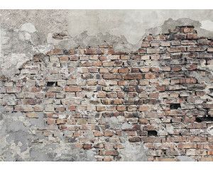 Fotobehang Authentieke Bakstenen Muur