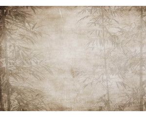 Fotobehang met artistieke bamboe-afbeelding, perfect voor een natuurlijke en stijlvolle uitstraling.