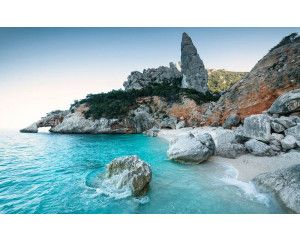 Beach Tales strandlandschap fotobehang, perfect voor een tropische uitstraling.