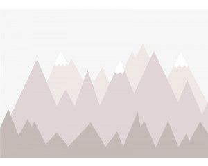 Fotobehang Bergtoppen Illustratie