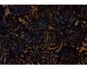 Donkere bloemen in een elegant ontwerp op fotobehang.