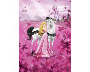Disney Doornroosje fotobehang met prinses Aurora in haar prachtige jurk, perfect voor een meisjeskamer.