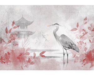 Fotobehang met weelderige witte pioenrozen in volle bloei, met zachte details en een subtiel kleurenpalet dat een elegante en serene sfeer creëert.