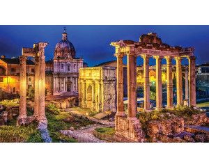 Fotobehang van het Forum Romanum in Rome, historisch en cultureel.
