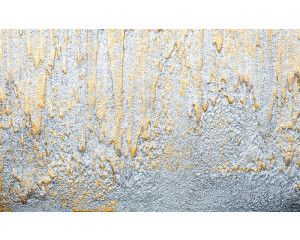Fotobehang goud en zilver sierpleister, abstract kunstontwerp.