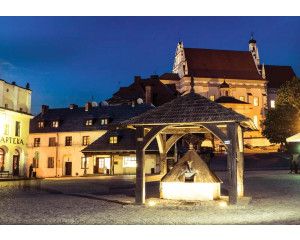 Kazimierz Dolny en Lublin stadsgezichten vastgelegd op historisch fotobehang.