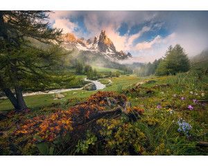 Last Paradise paradijs fotobehang, met een idyllisch landschap, ideaal voor ontspanning.