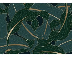 Fotobehang Luxe Tropische Bladeren