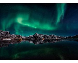 Fotobehang Magisch Noorderlicht