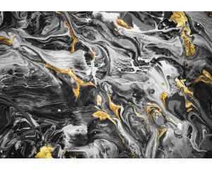 Fotobehang van marmer met goudaccenten, abstract en stijlvol.