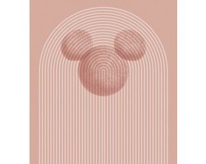 Mickey Mouse Art fotobehang toont een kunstzinnige weergave van Mickey Mouse, met gedurfde penseelstreken en levendige kleuren.