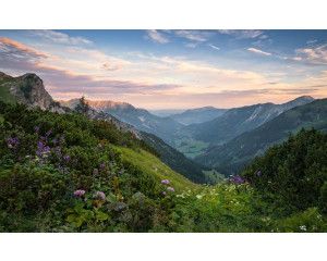 Naturpark Allgäuer Hochalpen fotobehang, met een prachtig berglandschap.