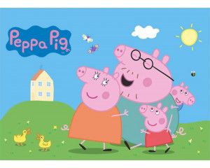 Een fotobehang met Paw Patrol jungle, waarin Chase, Marshall, Skye en hun vrienden op een tropisch avontuur gaan, omringd door groene bladeren en exotische dieren.