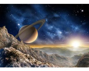 Fotobehang Planeet en Sterren in de Ruimte