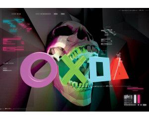 Een griezelig ontwerp met PlayStation-elementen, perfect voor fans van horror games en intense sfeer.