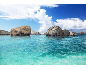 Fotobehang Rotsen in Zee