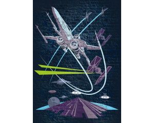 Star Wars X-Wing fotobehang, perfect voor de Star Wars-fan die van ruimteschepen houdt.