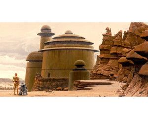 Jabba's Palace Star Wars fotobehang, een klassieke scène voor fans van de saga.