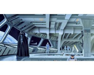 Star Destroyer Deck Star Wars fotobehang, perfect voor sci-fi liefhebbers.