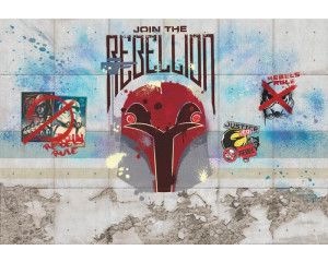 Star Wars Rebels fotobehang met de dappere rebellen in actie, ideaal voor de tienerkamer.