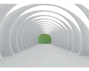 Fotobehang Tunnel naar het Groen