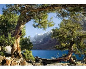 Fotobehang Uitzicht op Pamir Gebergte