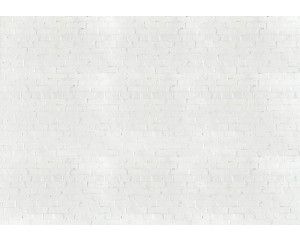 Witte bakstenen muur op een fotobehang met industriële look.