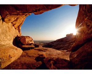 Fotobehang Zonsondergang vanuit de Grot