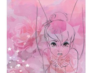 Tinkerbell Disney fotobehang, perfect voor een sprookjesachtige kinderkamer.