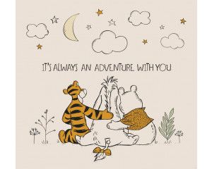 Winnie de Poeh Disney fotobehang, met Poeh en zijn vrienden, perfect voor een speelse kamer.