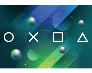 Fotobehang van een PlayStation gamecontroller, ideaal voor een moderne gamekamer.