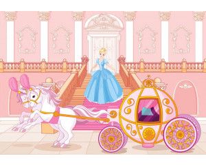 Fotobehang van een prinses op een bal, betoverend en magisch.