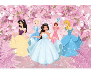 Fotobehang van een meisje dansend op een bal in een sprookjeskasteel.